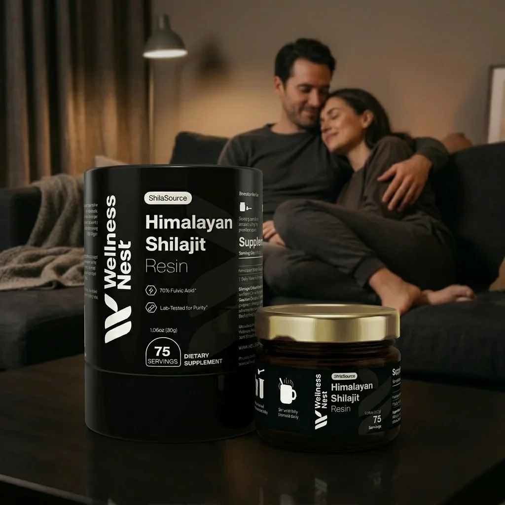 Wellness Nest ShilaSource Shilajit Lifestyle Bild mit zufriedenen Kunden